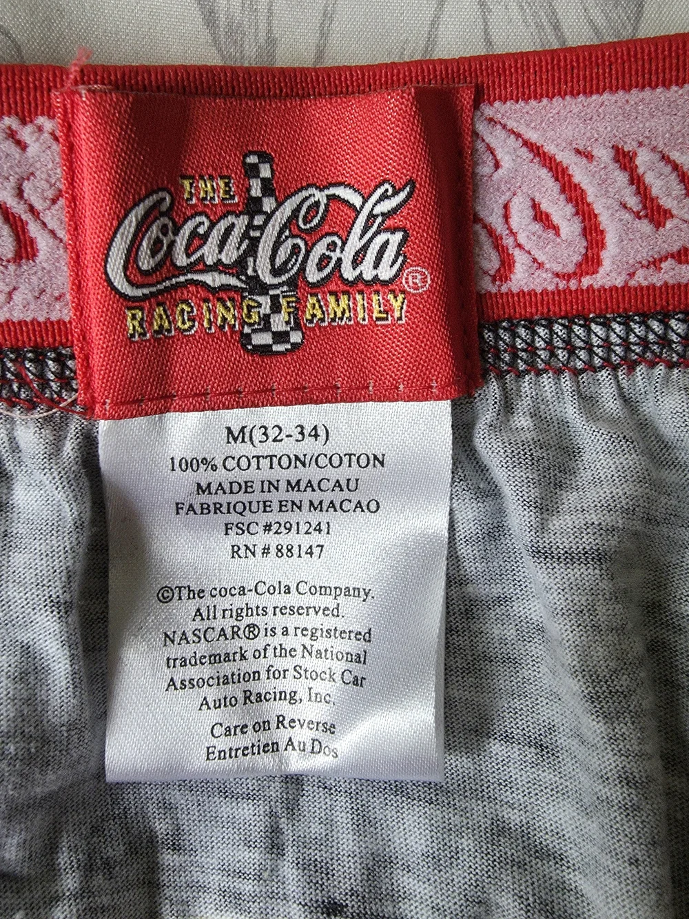 Coca Cola NASCAR Black Graphic Men’s Shorts